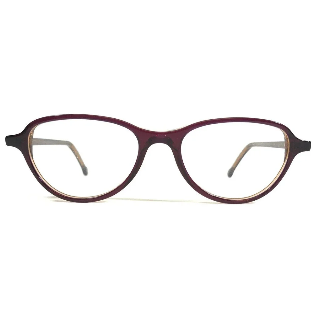 Vintage la Eyeworks Eyeglasses Frames BUBBLE 259 Transp Purple Brown 47-17-135